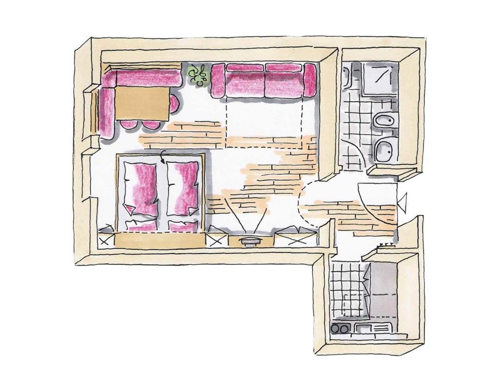 Residence Araldina San Cassiano  Phòng bức ảnh